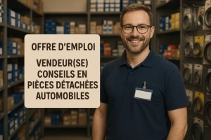 TIS recrute un(e) Vendeur(se) conseils en pièces détachées automobiles